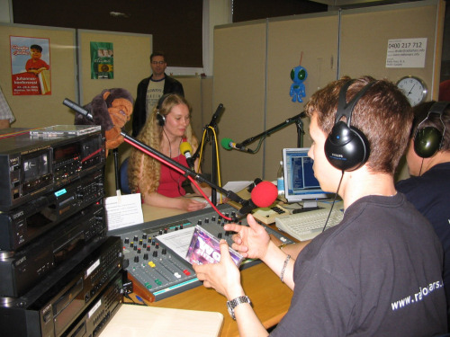 Radio Mars toimii viikon ajan Suolahdella. Kuva vuodelta 2005 (Kuva: Radio Mars). 